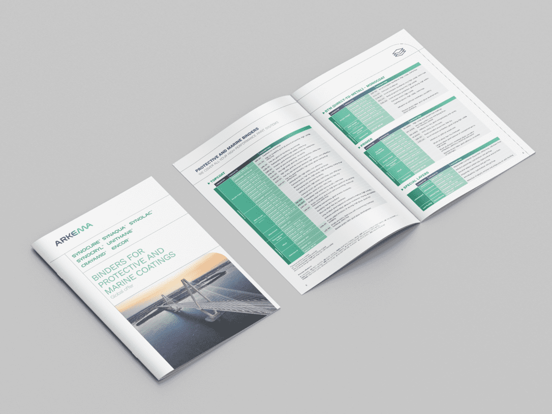 industrial protective and marine coatings brochure mockup